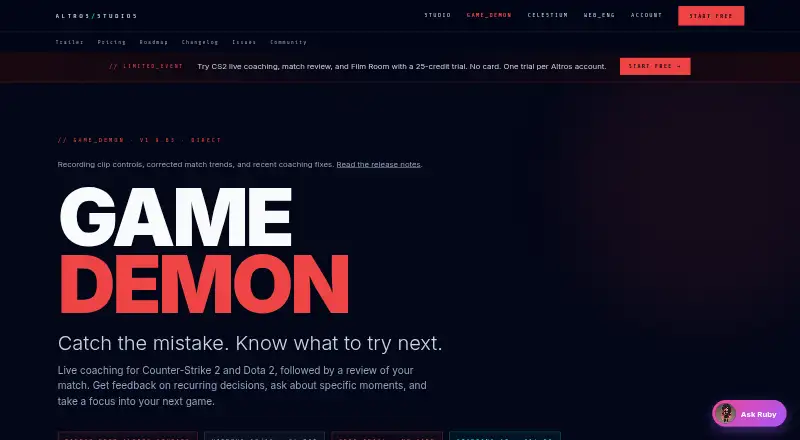 The Game Demon homepage