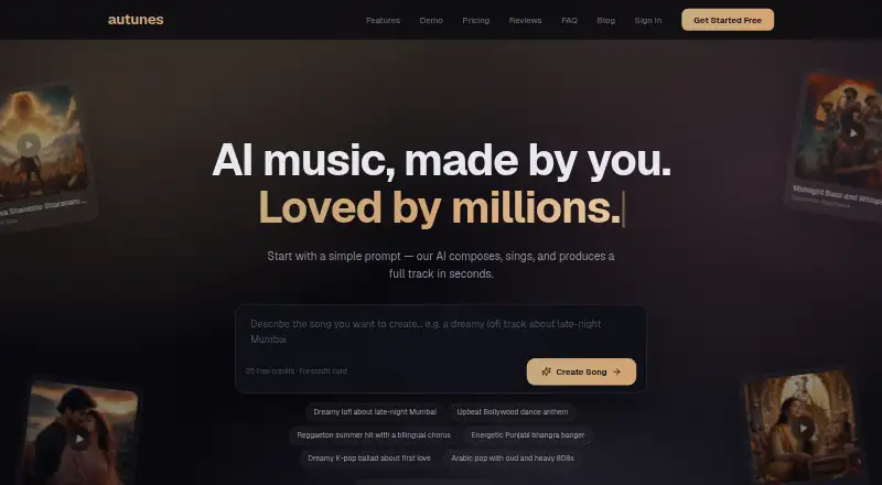 The Autunes homepage