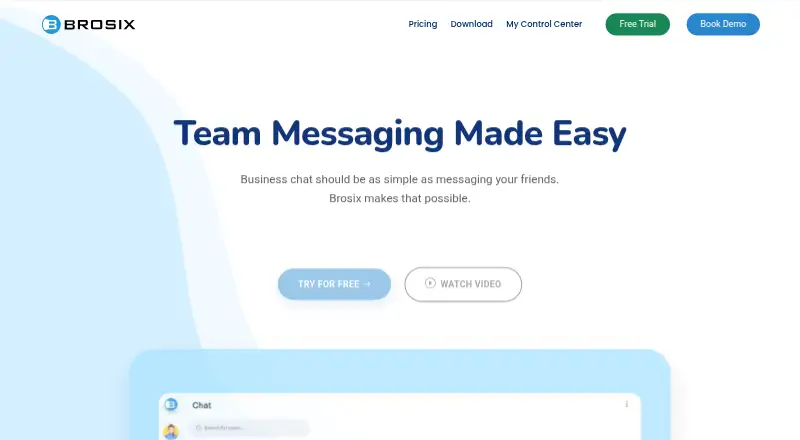 The Brosix homepage
