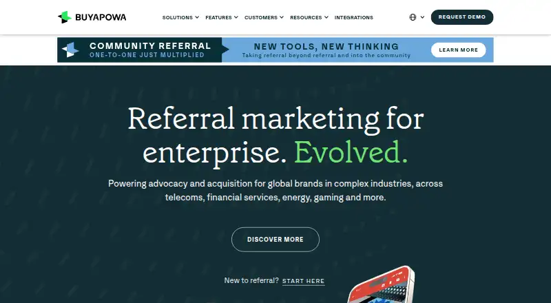 The Buyapowa homepage