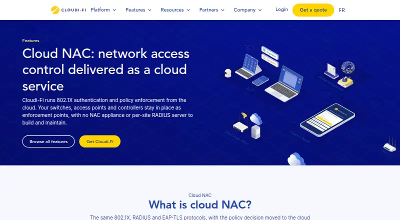 The Cloudi-Fi Cloud NAC homepage