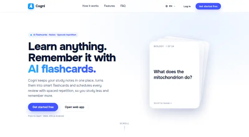 The Cogni homepage