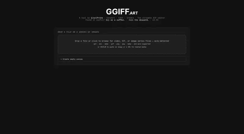 The GGIFF homepage