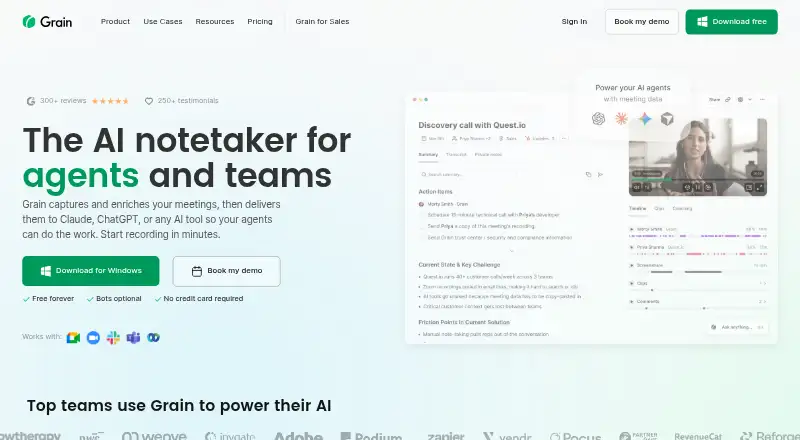 The Grain homepage