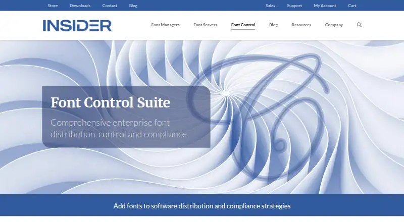 The Insider Font Control Suite homepage