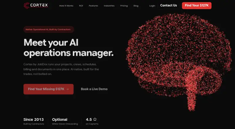 The Cortex by JobDox homepage
