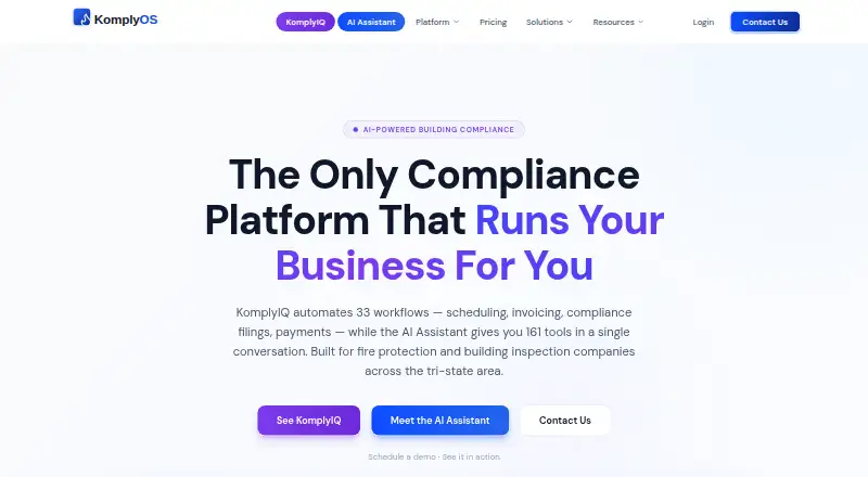 The KomplyOS homepage