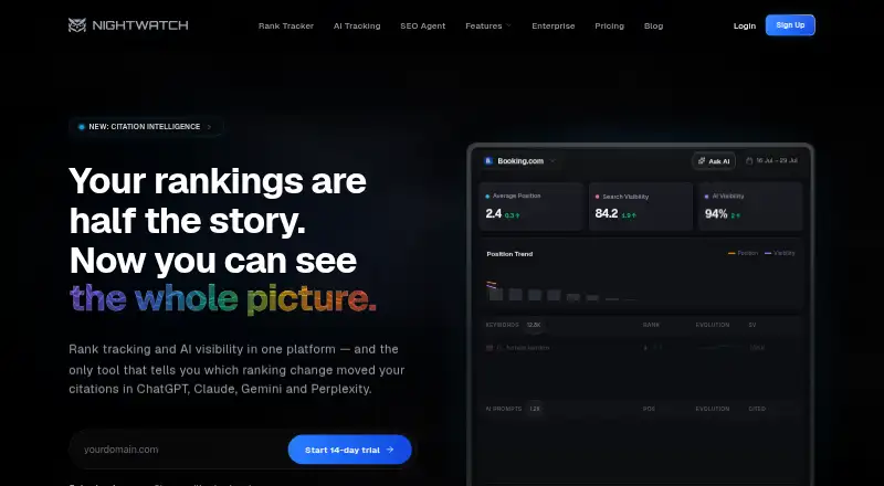The Nightwatch homepage