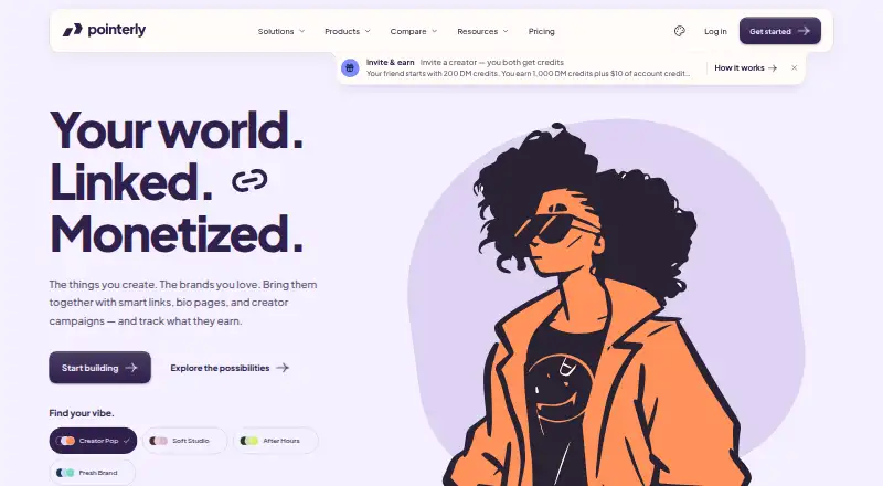 The Pointerly homepage