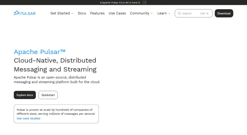 The Apache Pulsar homepage