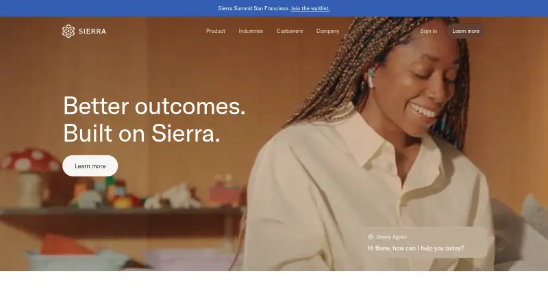 The Sierra homepage
