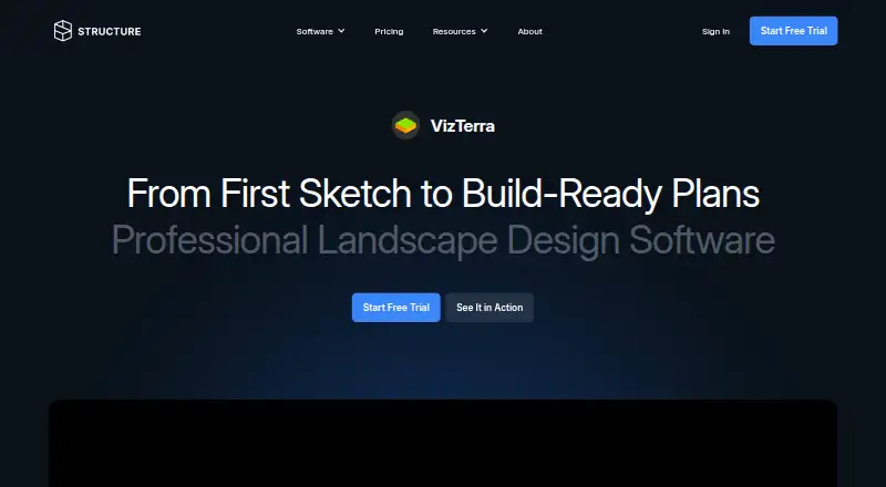 The VizTerra homepage