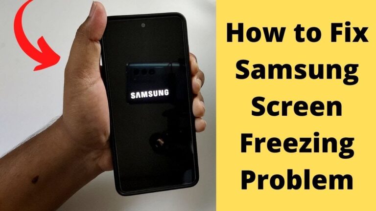 How to fix a frozen Samsung phone screen