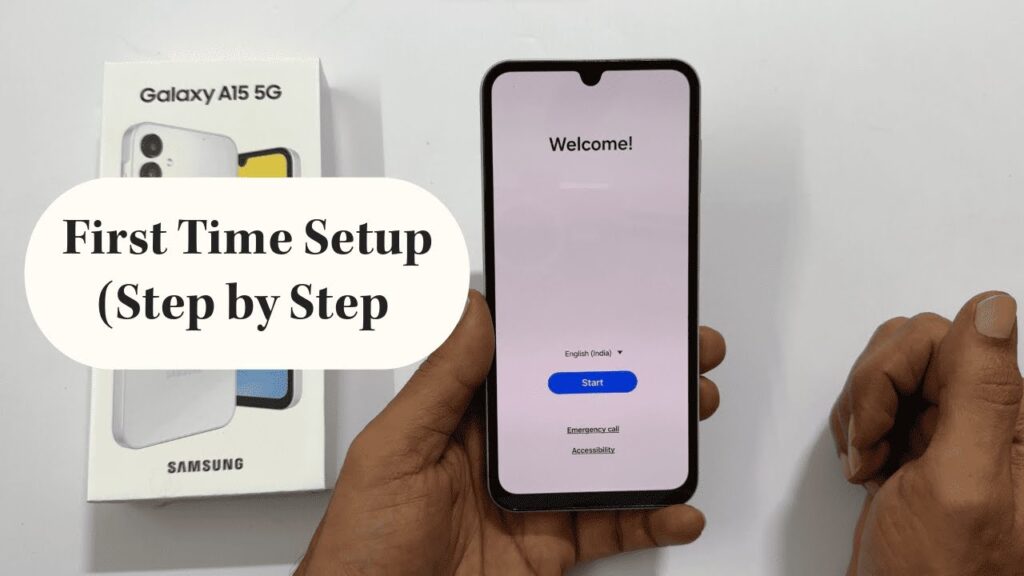 How to set up a Samsung Galaxy phone for the first time