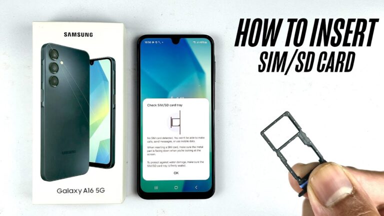 How to Insert SIM card and SD card in Samsung phones