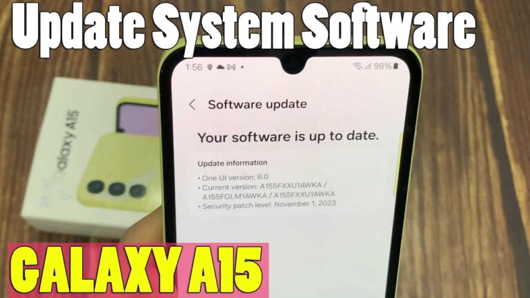 How to update software on Samsung Galaxy