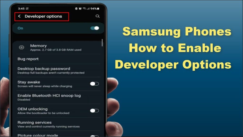 How to Enable Developer Options on Your Samsung Phone